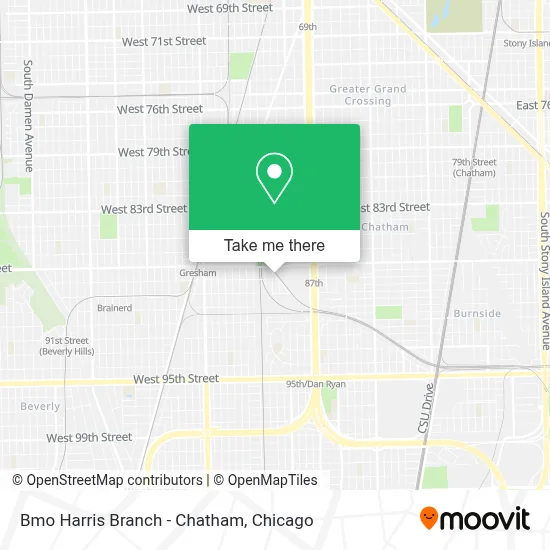 Bmo Harris Branch - Chatham map