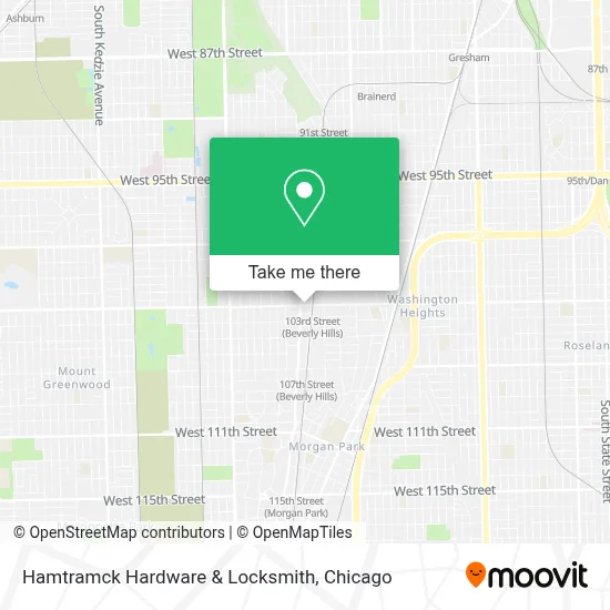 Hamtramck Hardware & Locksmith map