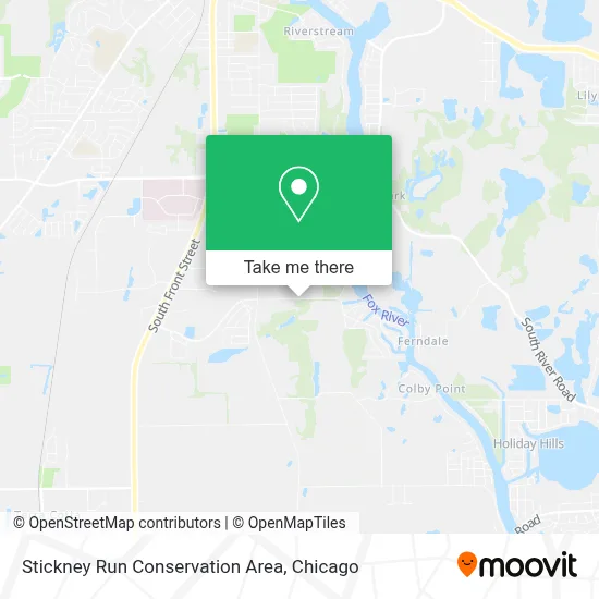 Stickney Run Conservation Area map