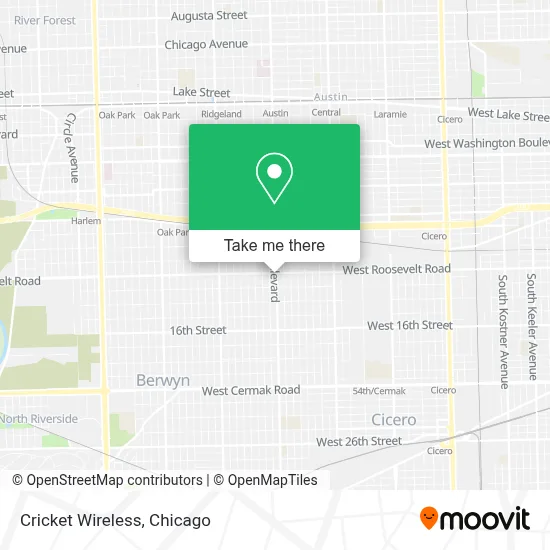 Cricket Wireless map