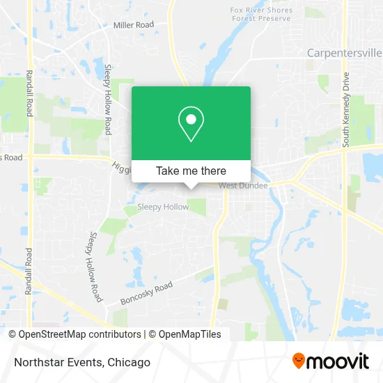 Northstar Events map