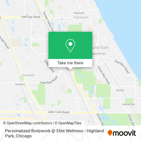 Personalized Bodywork @ Elite Wellness - Highland Park map
