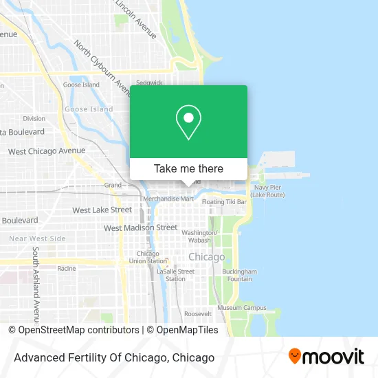 Advanced Fertility Of Chicago map