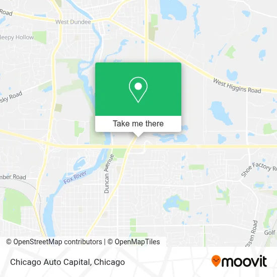 Chicago Auto Capital map