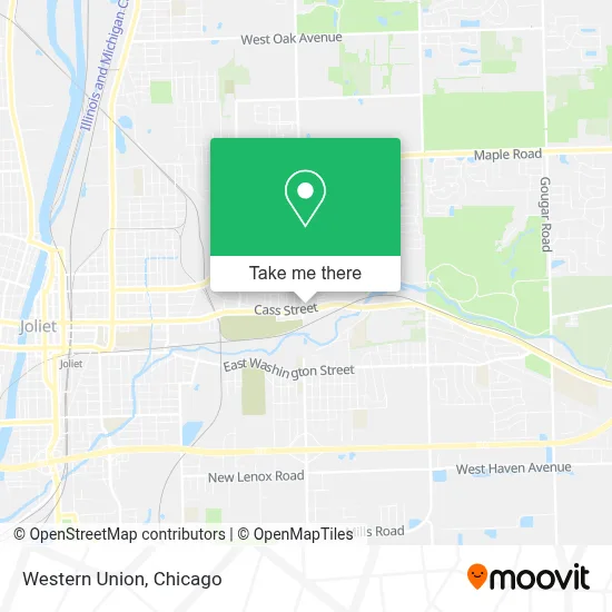 Western Union map