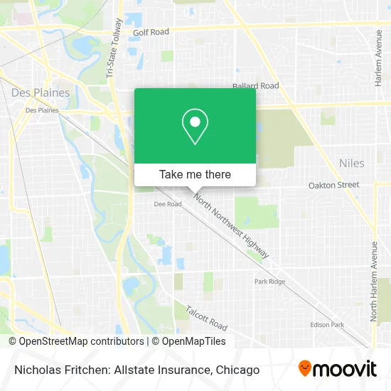 Nicholas Fritchen: Allstate Insurance map