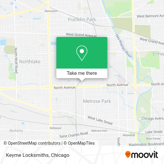 Keyme Locksmiths map