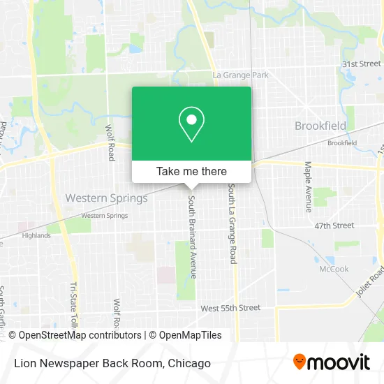 Lion Newspaper Back Room map
