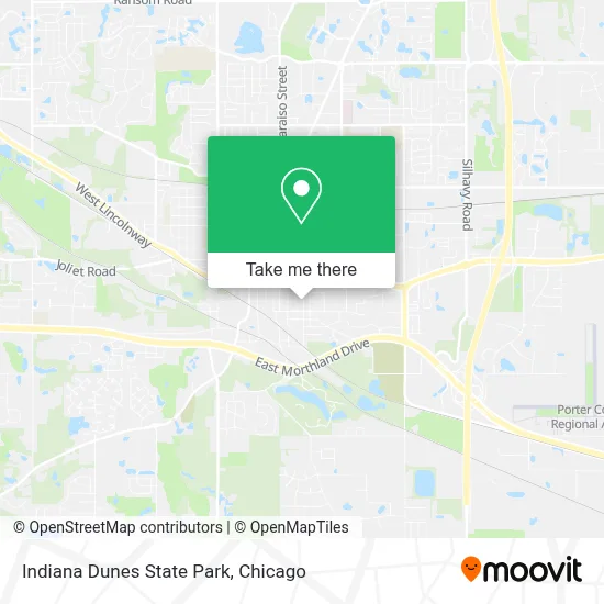 Indiana Dunes State Park map