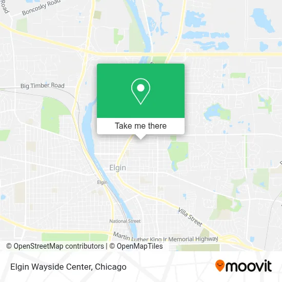 Elgin Wayside Center map