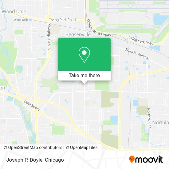 Joseph P. Doyle map