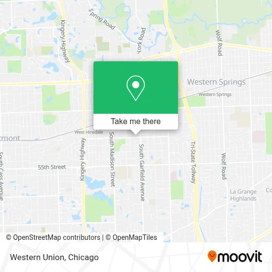Western Union map