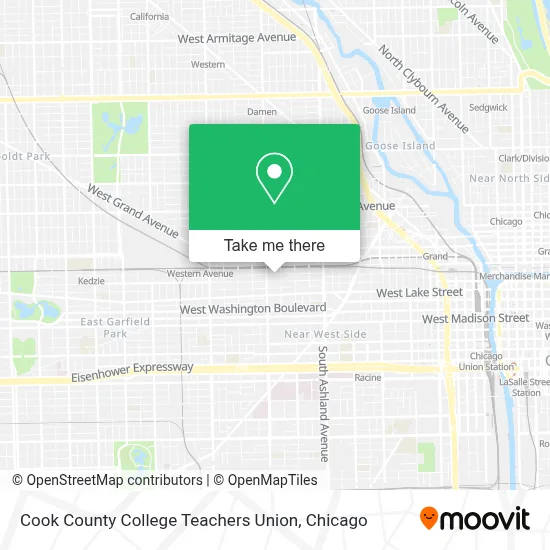 Cook County College Teachers Union map