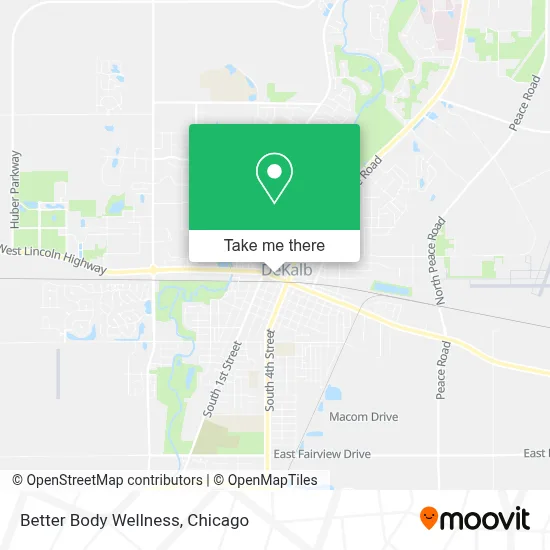 Better Body Wellness map