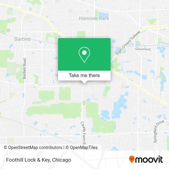 Foothill Lock & Key map