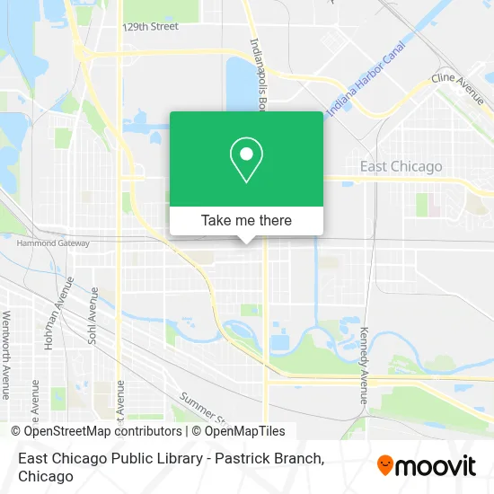 East Chicago Public Library - Pastrick Branch map