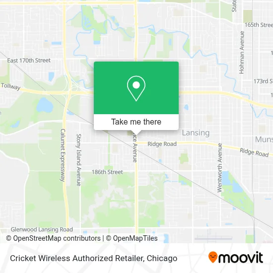 Cricket Wireless Authorized Retailer map