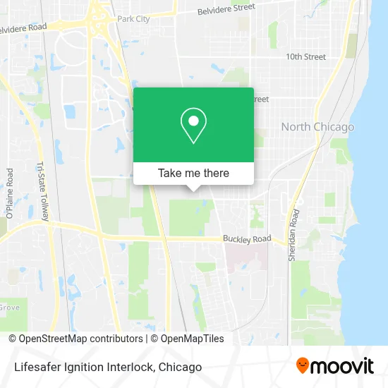 Lifesafer Ignition Interlock map