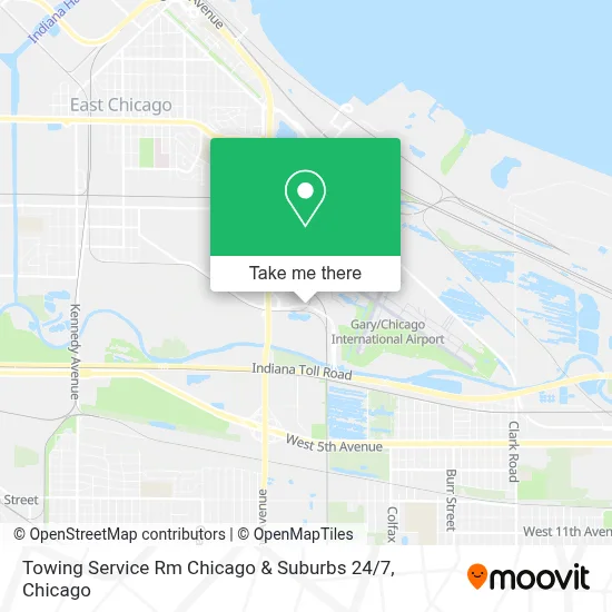 Towing Service Rm Chicago & Suburbs 24 / 7 map