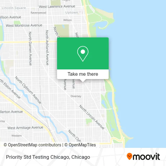 Priority Std Testing Chicago map