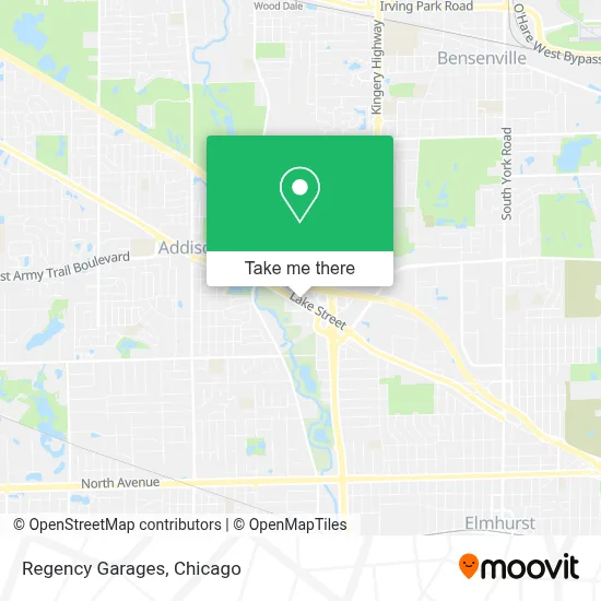 Regency Garages map