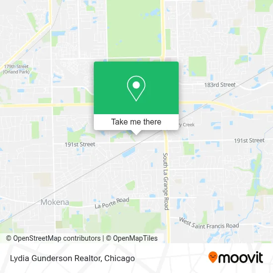Lydia Gunderson Realtor map