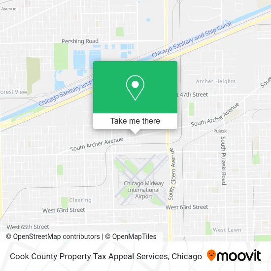Cook County Property Tax Appeal Services map