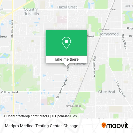 Medpro Medical Testing Center map