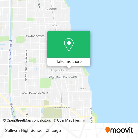 Sullivan High School map