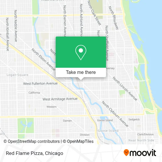 Red Flame Pizza map
