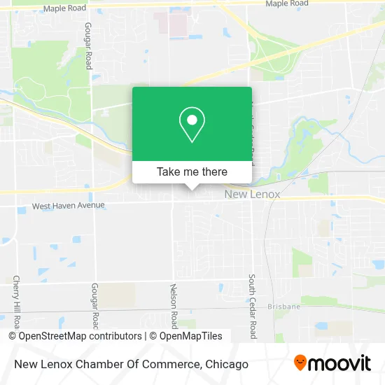 New Lenox Chamber Of Commerce map