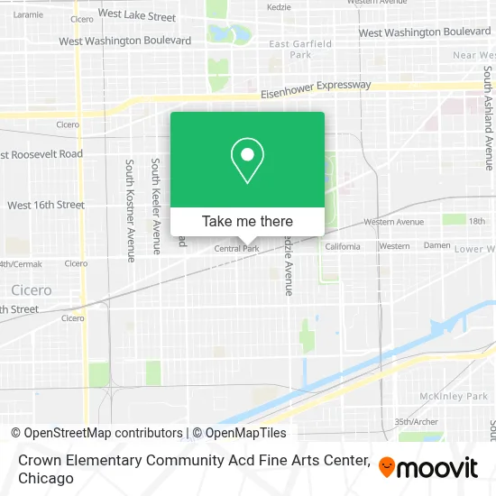 Crown Elementary Community Acd Fine Arts Center map