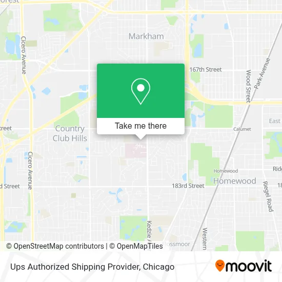 Ups Authorized Shipping Provider map