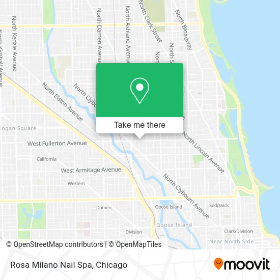Rosa Milano Nail Spa map
