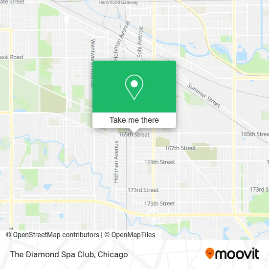 The Diamond Spa Club map