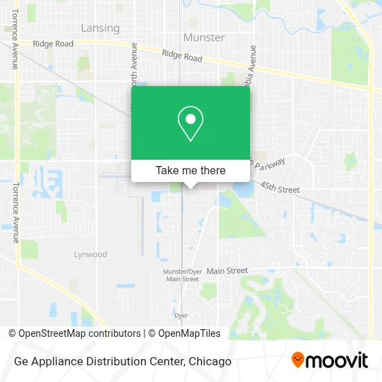 Ge Appliance Distribution Center map