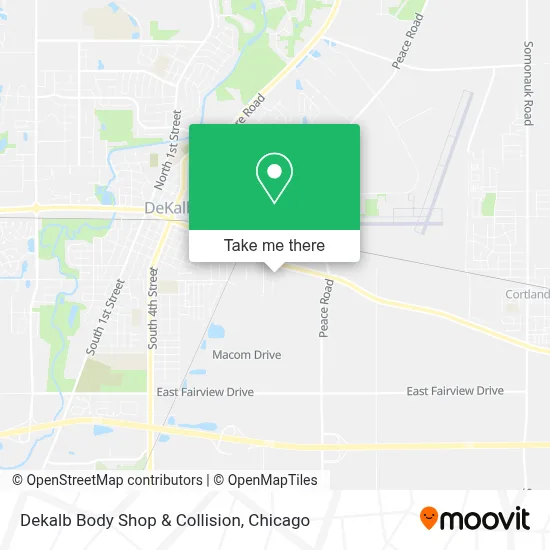 Dekalb Body Shop & Collision map