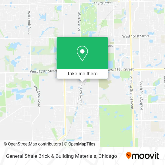 General Shale Brick & Building Materials map