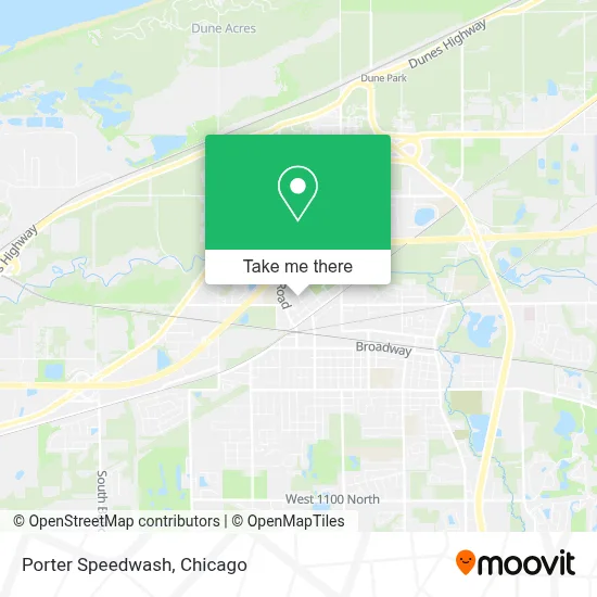 Porter Speedwash map