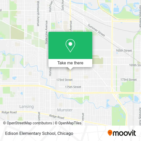 Edison Elementary School map