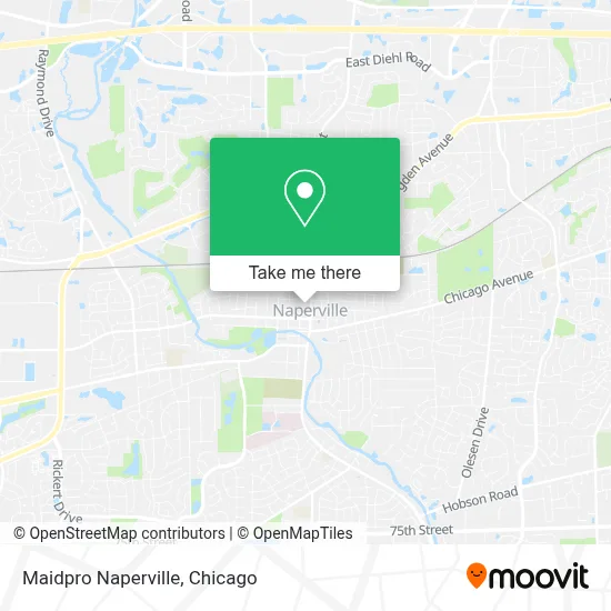 Maidpro Naperville map