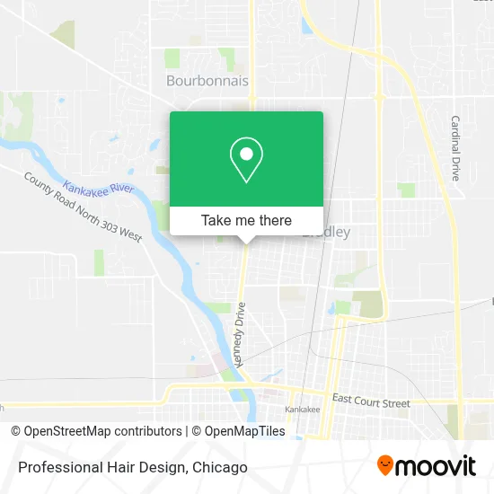 Professional Hair Design map