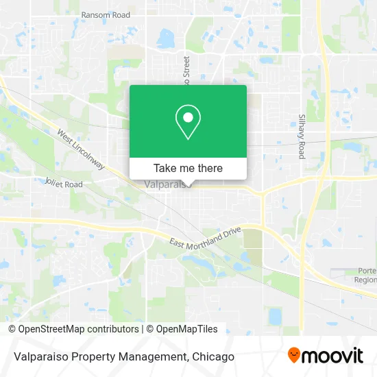 Valparaiso Property Management map
