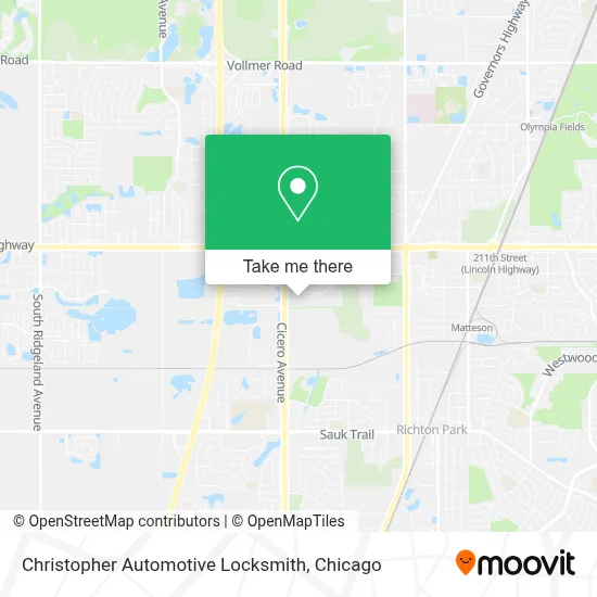 Christopher Automotive Locksmith map