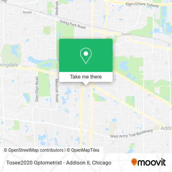 Tosee2020 Optometrist - Addison Il map