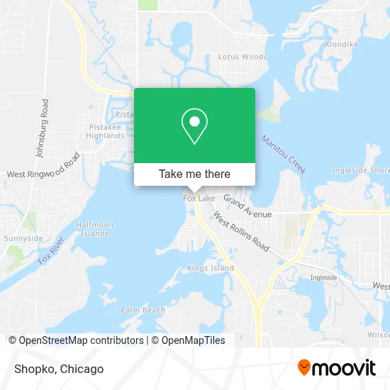 Shopko map