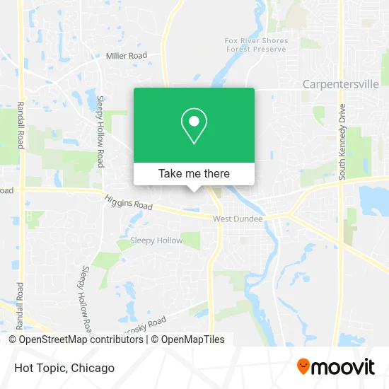 Hot Topic map