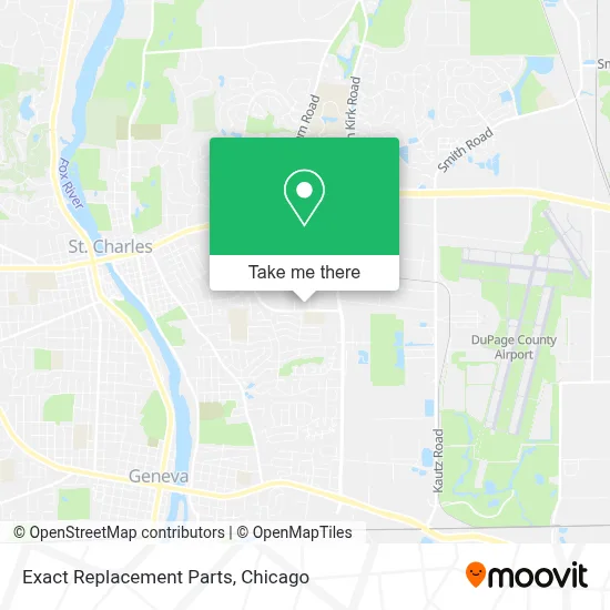 Exact Replacement Parts map