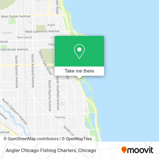 Angler Chicago Fishing Charters map