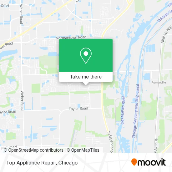 Top Appliance Repair map